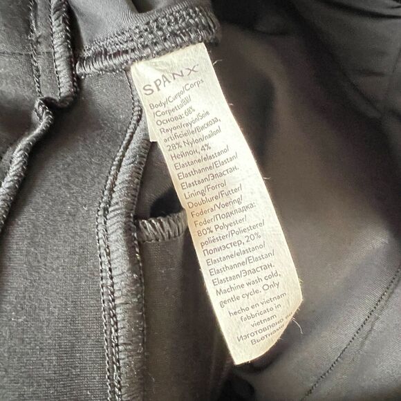 Spanx The Perfect Pant Size 1X Black Hi-Rise Flare Office Career Dress Pants - Picture 5 of 10